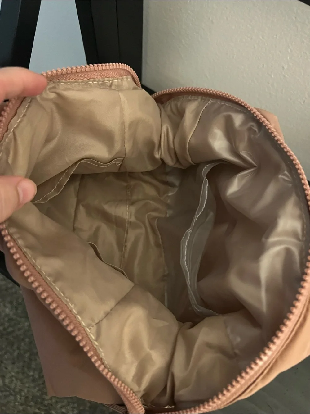 Bagsmart Dusty Rose Nylon Cosmetic Pouch